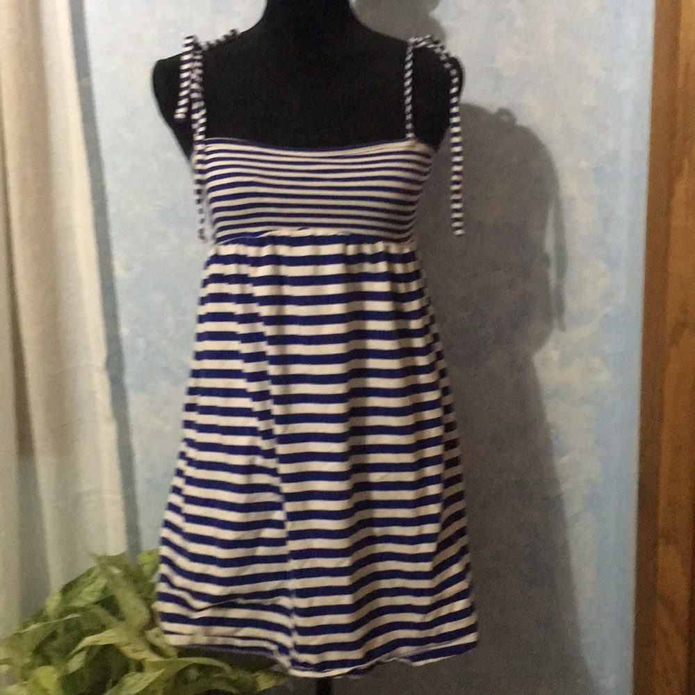 Blue and White Beach Dress